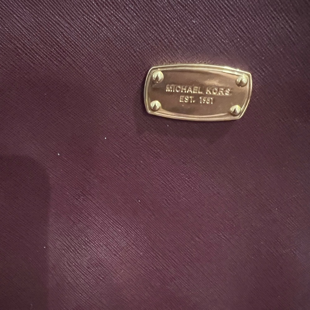 Maroon Michael Kors Crossbody